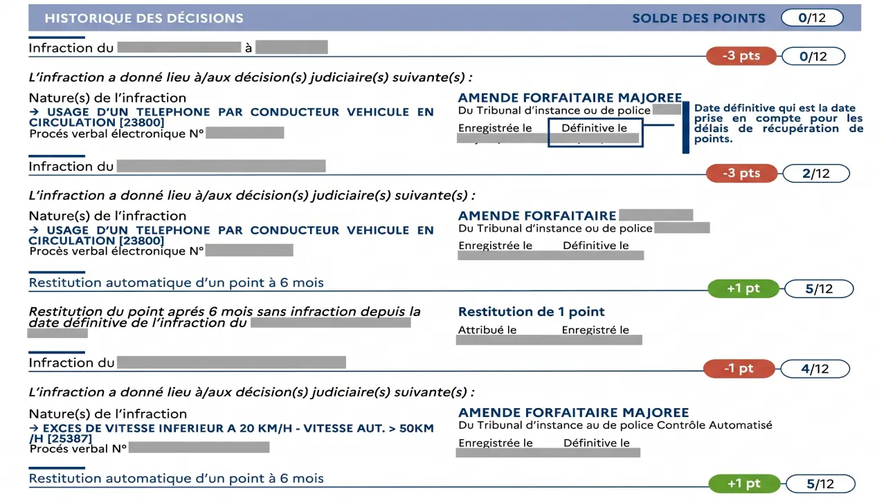 Relevé d'information intégral image